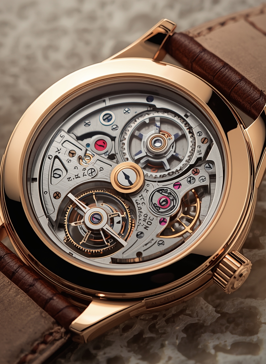 Luxury watch craftsmanship detail showcasing precision engineering